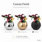 Modern Faceted Mirror Stainless Steel Decorative Vase