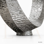 Monumental Infinity Ring Stainless Steel Sculpture for Luxury Landscapes