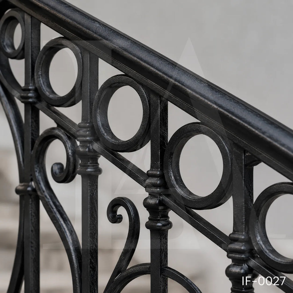 Decorative Wrought Iron Stair & Terrace Railing for Luxury Homes and Villas