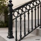 Decorative Wrought Iron Stair & Terrace Railing for Luxury Homes and Villas