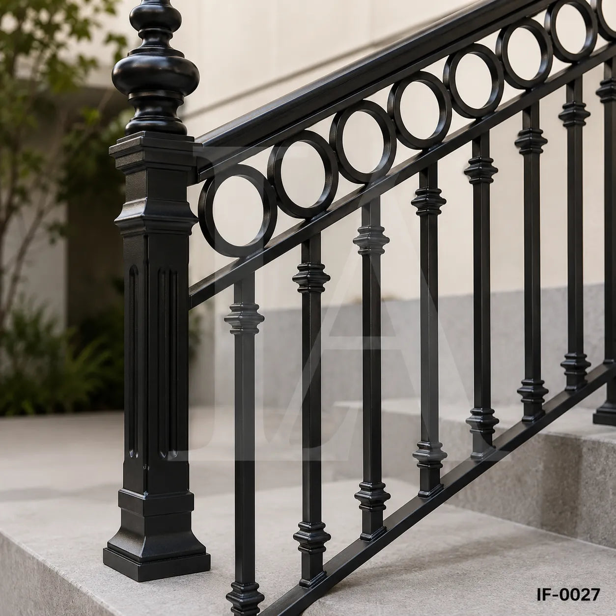 Decorative Wrought Iron Stair & Terrace Railing for Luxury Homes and Villas