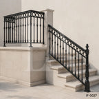 Decorative Wrought Iron Stair & Terrace Railing for Luxury Homes and Villas