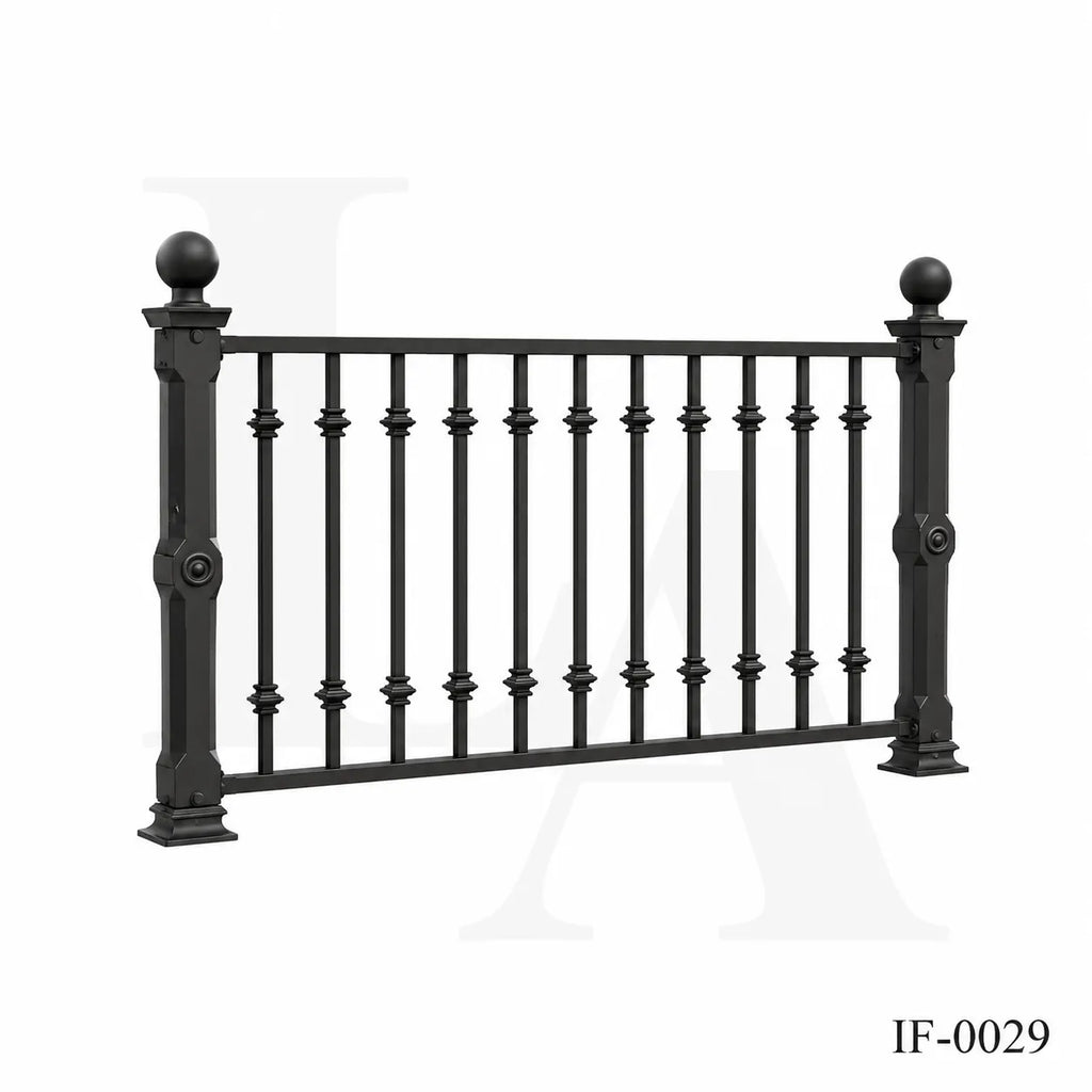 Classic Wrought Iron Garden Fence Panels for Luxury Villas and Landscapes