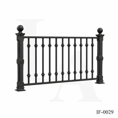 Classic Wrought Iron Garden Fence Panels for Luxury Villas and Landscapes