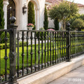 Classic Wrought Iron Garden Fence Panels for Luxury Villas and Landscapes