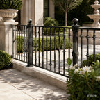 Classic Wrought Iron Garden Fence Panels for Luxury Villas and Landscapes