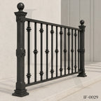 Classic Wrought Iron Garden Fence Panels for Luxury Villas and Landscapes