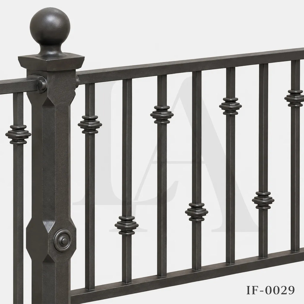 Classic Wrought Iron Garden Fence Panels for Luxury Villas and Landscapes