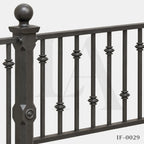 Classic Wrought Iron Garden Fence Panels for Luxury Villas and Landscapes