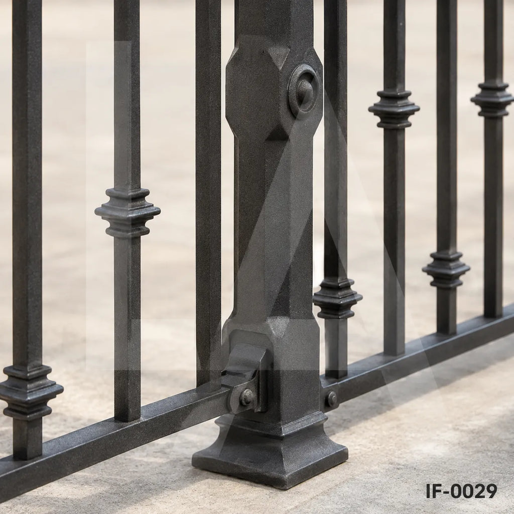 Classic Wrought Iron Garden Fence Panels for Luxury Villas and Landscapes