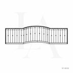 Custom Wrought Iron Balcony Railing for Luxury Villas and Mediterranean Homes