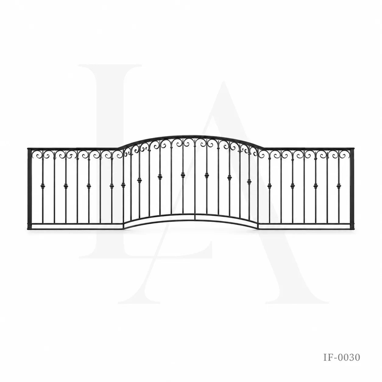 Custom Wrought Iron Balcony Railing for Luxury Villas and Mediterranean Homes