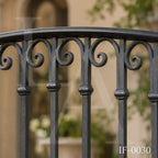 Custom Wrought Iron Balcony Railing for Luxury Villas and Mediterranean Homes