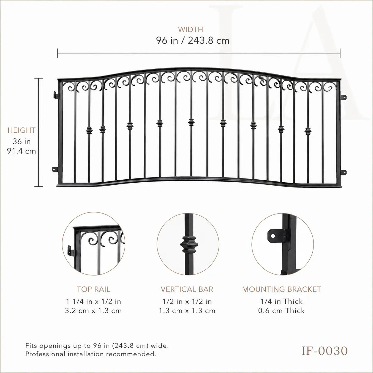 Custom Wrought Iron Balcony Railing for Luxury Villas and Mediterranean Homes