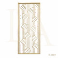 Luxury Champagne Gold Stainless Steel Decorative Screen Panel for Hotels & Villas