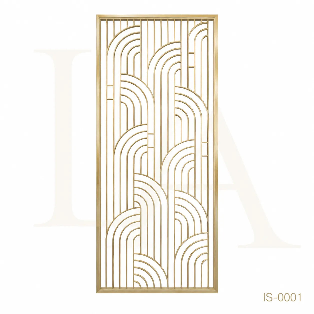 Luxury Champagne Gold Stainless Steel Decorative Screen Panel for Hotels & Villas