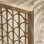 Rose Gold Stainless Steel Art Deco Decorative Screen Panel for Luxury Interiors