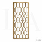 Luxury Bronze Color Stainless Steel Geometric Decorative Screen Panel