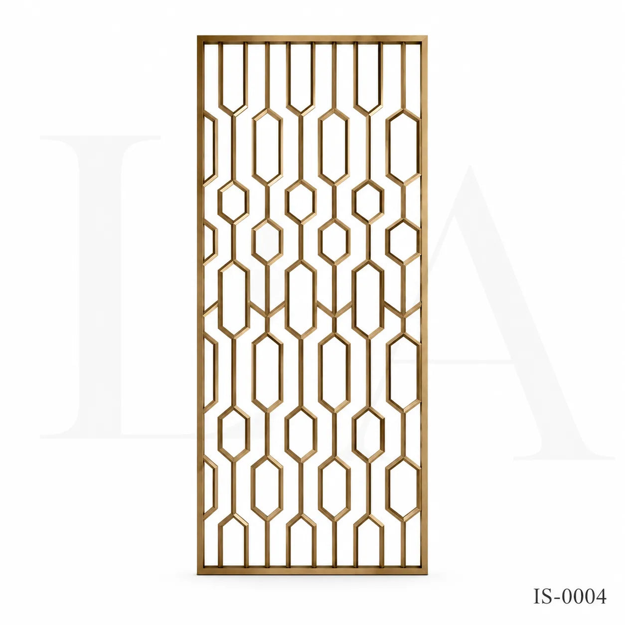 Luxury Bronze Color Stainless Steel Geometric Decorative Screen Panel