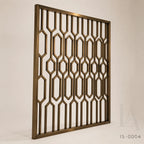 Luxury Bronze Color Stainless Steel Geometric Decorative Screen Panel