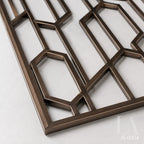 Luxury Bronze Color Stainless Steel Geometric Decorative Screen Panel