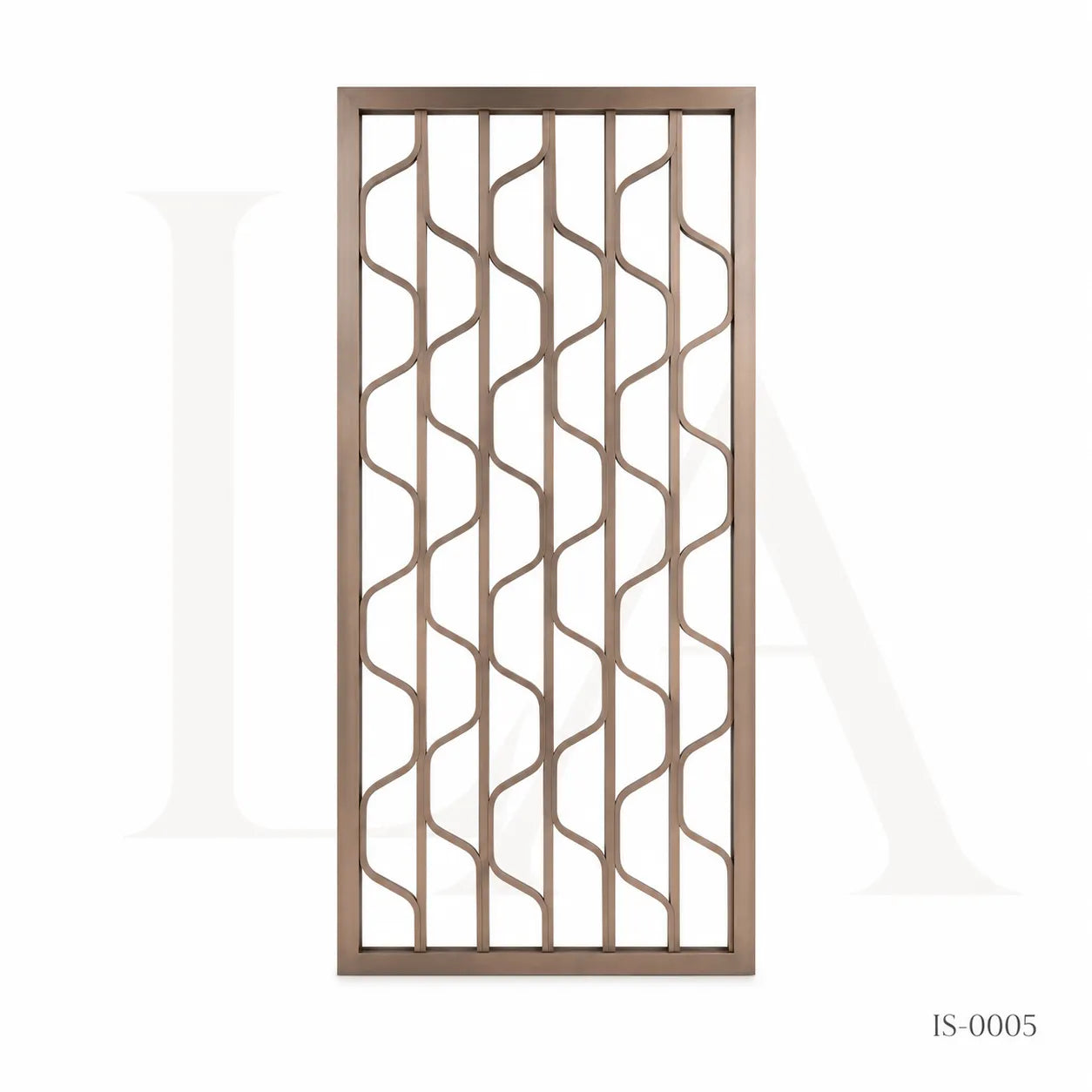 Stainless Steel Decorative Screen Panel with Wave Geometric Design