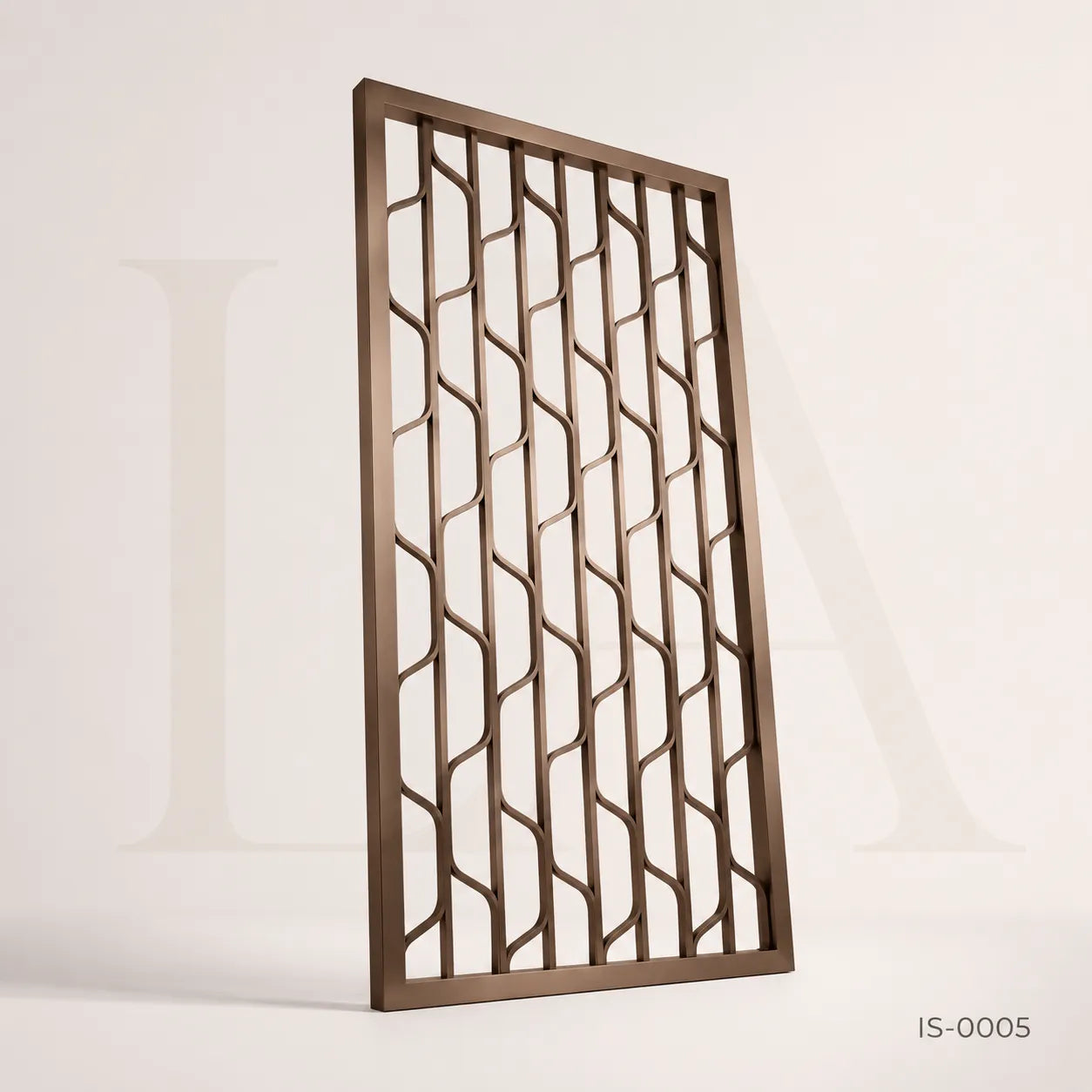 Stainless Steel Decorative Screen Panel with Wave Geometric Design