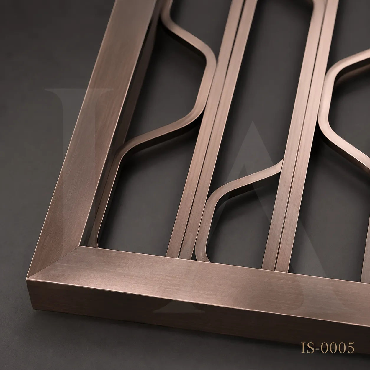 Stainless Steel Decorative Screen Panel with Wave Geometric Design