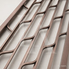 Stainless Steel Decorative Screen Panel with Wave Geometric Design