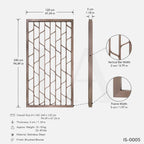 Stainless Steel Decorative Screen Panel with Wave Geometric Design