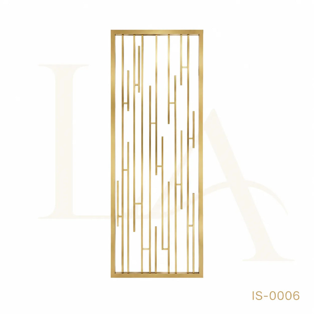 Luxury Gold Stainless Steel Decorative Screen Panel for Modern Interior Spaces