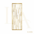 Luxury Gold Stainless Steel Decorative Screen Panel for Modern Interior Spaces