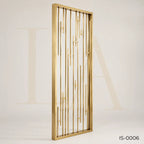 Luxury Gold Stainless Steel Decorative Screen Panel for Modern Interior Spaces