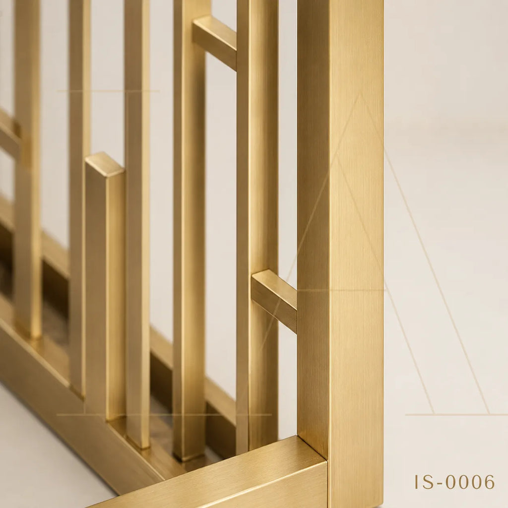 Luxury Gold Stainless Steel Decorative Screen Panel for Modern Interior Spaces