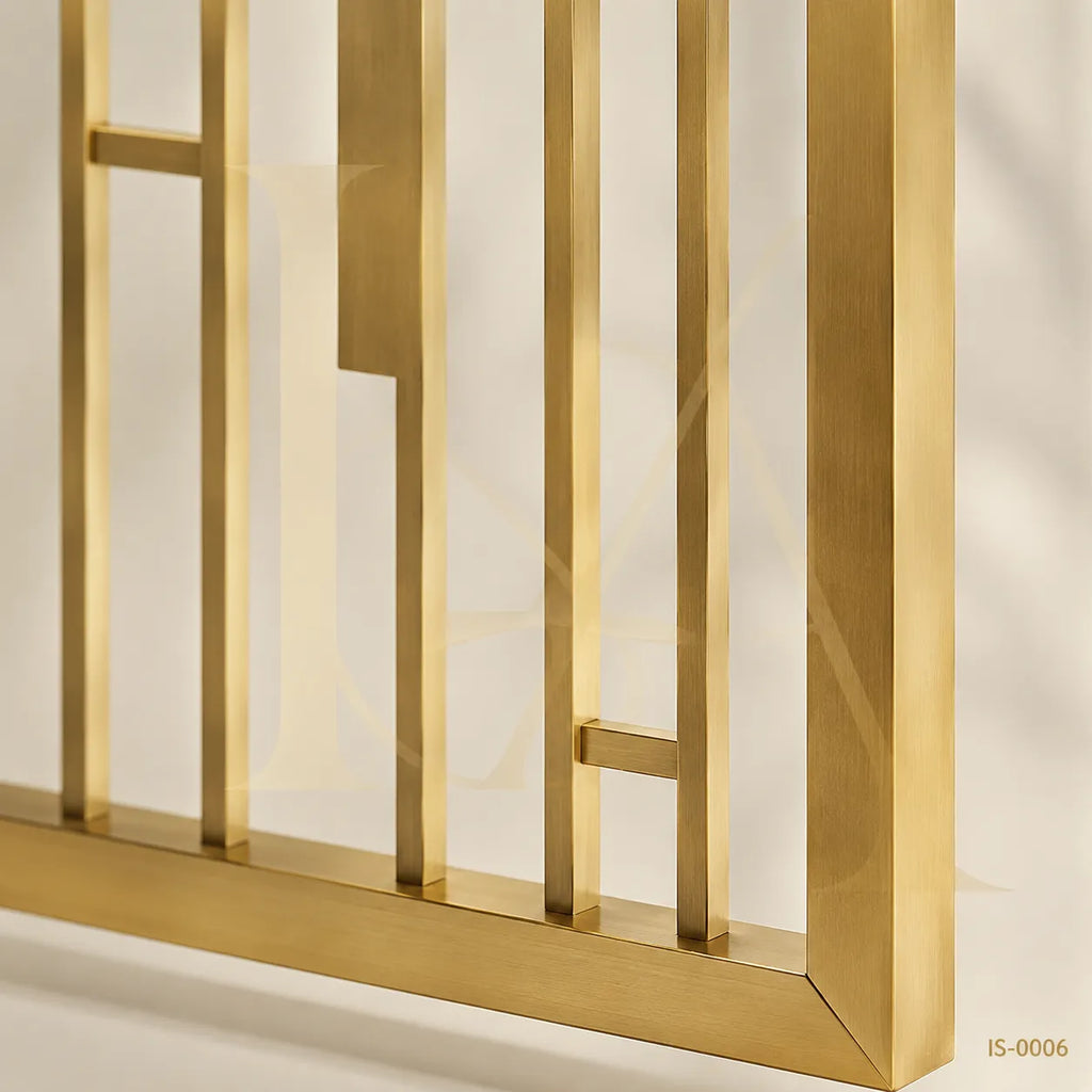 Luxury Gold Stainless Steel Decorative Screen Panel for Modern Interior Spaces