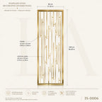 Luxury Gold Stainless Steel Decorative Screen Panel for Modern Interior Spaces