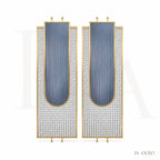 Luxury Gold Stainless Steel Decorative Screen with Fluted & Crystal Glass Panels