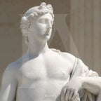 Classical White Marble Roman Male Statue | Luxury Garden Sculpture
