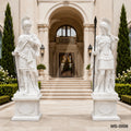 Classical Roman Warrior Marble Statues | Luxury Garden Entrance Sculpture