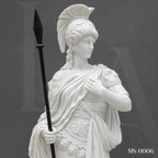 Classical Roman Warrior Marble Statues | Luxury Garden Entrance Sculpture