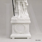 Classical Roman Warrior Marble Statues | Luxury Garden Entrance Sculpture