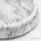 White Marble Decorative Bowl | Luxury Natural Stone Centerpiece