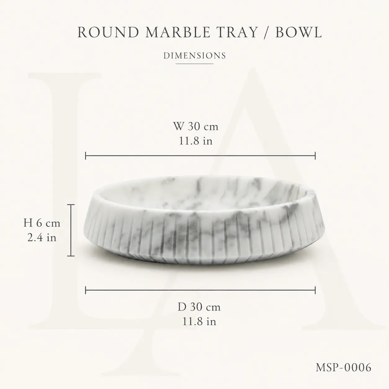 White Marble Decorative Bowl | Luxury Natural Stone Centerpiece