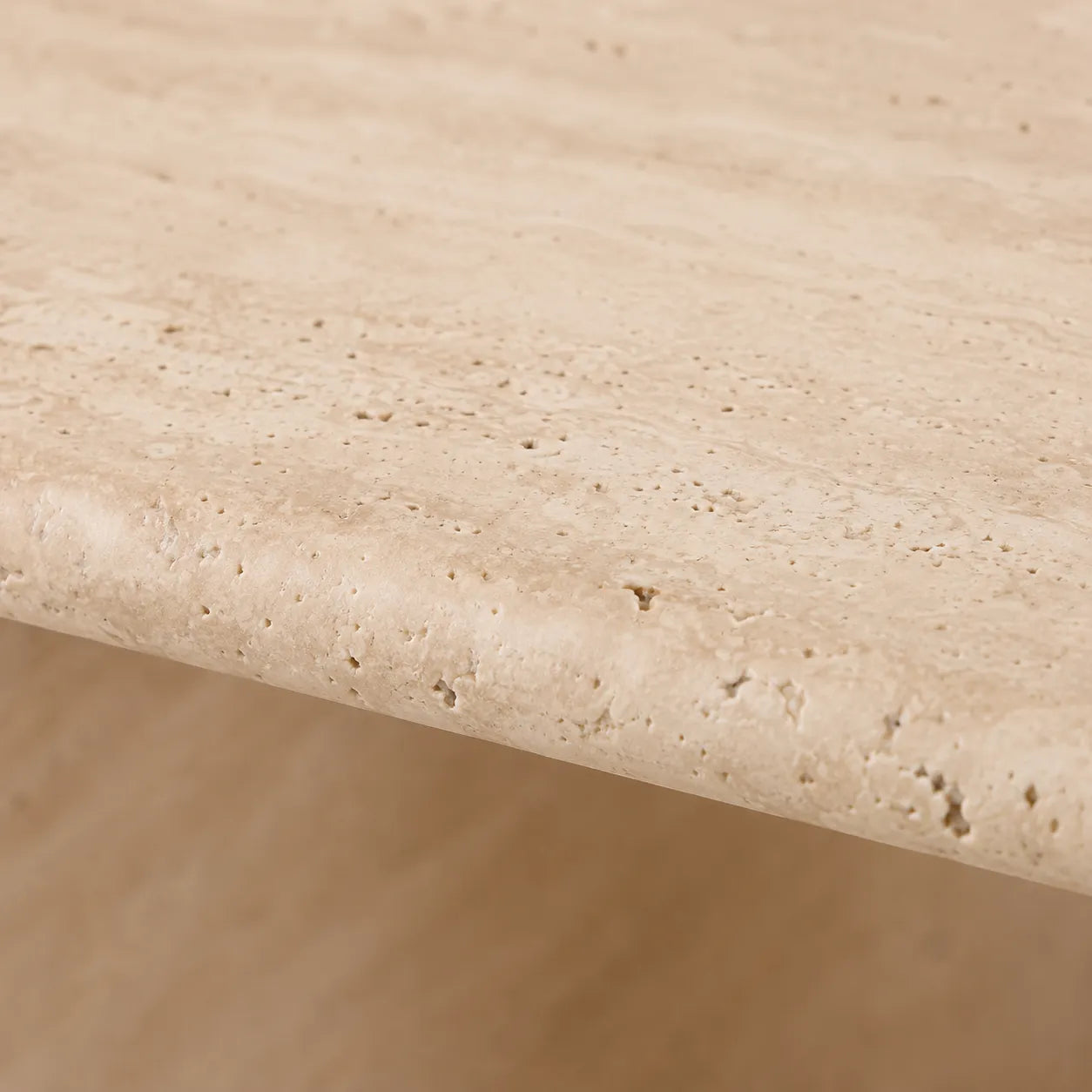 Travertine U-Base Coffee Table