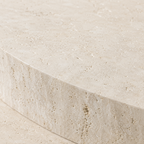 Layered Travertine Coffee Table