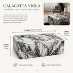 Calacatta Viola Marble Coffee Table