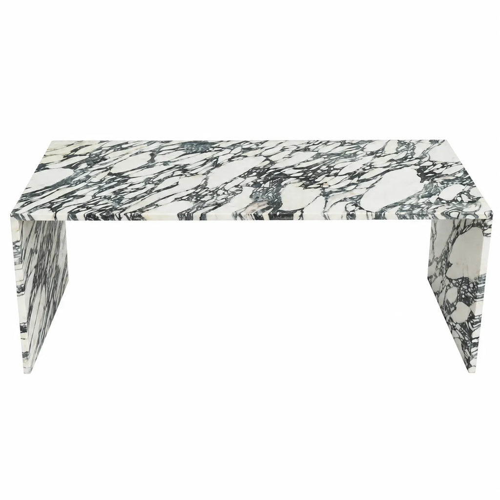 Calacatta Viola Marble Waterfall Coffee Table