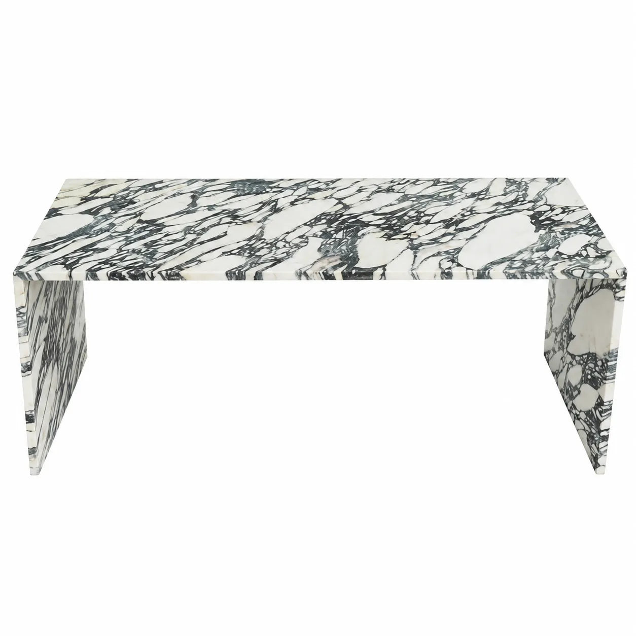 Calacatta Viola Marble Waterfall Coffee Table