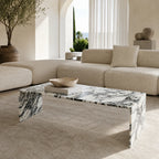 Calacatta Viola Marble Waterfall Coffee Table