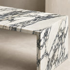Calacatta Viola Marble Waterfall Coffee Table